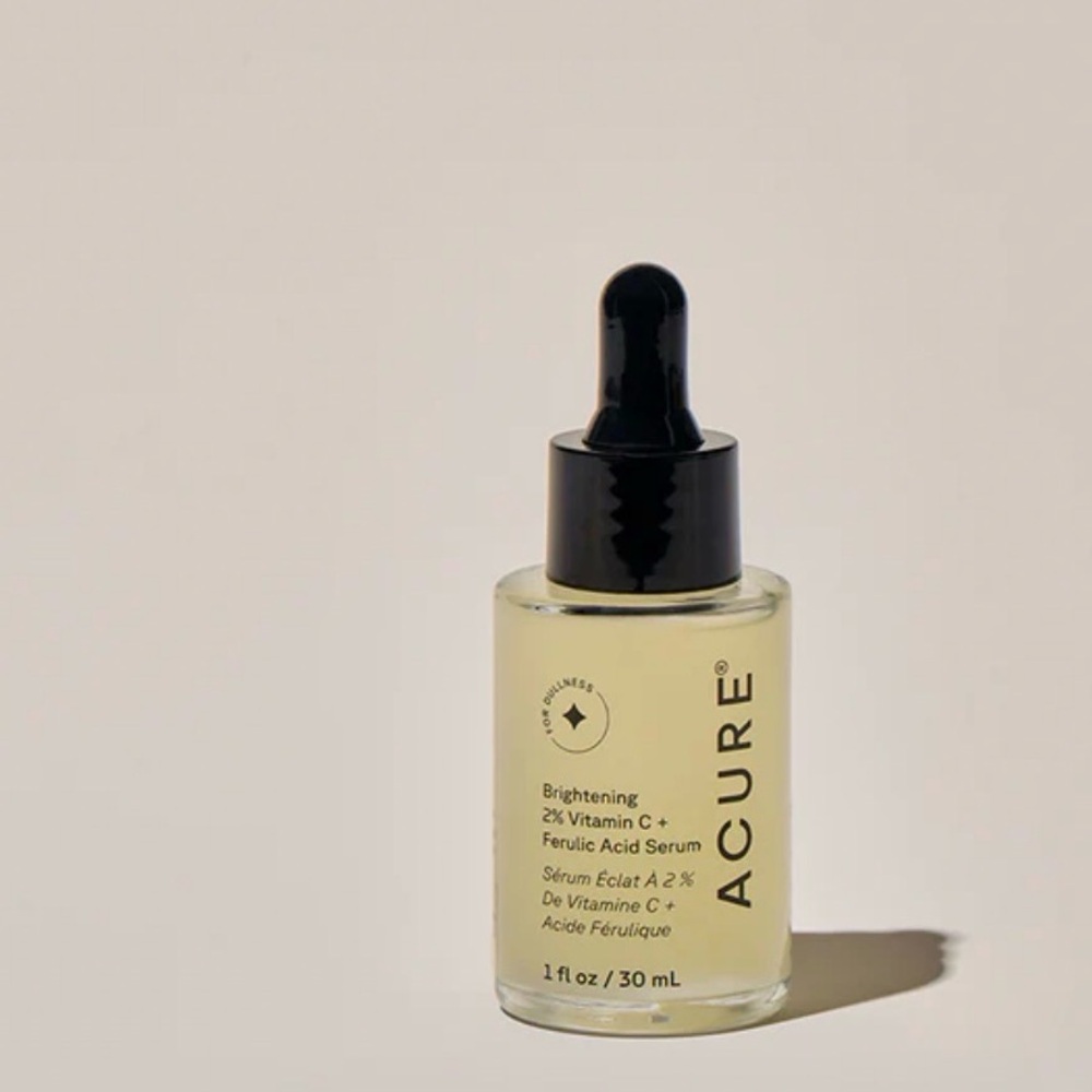 Acure Brightening 2% Vitamin C + Ferulic Acid Serum — 1 fl oz.